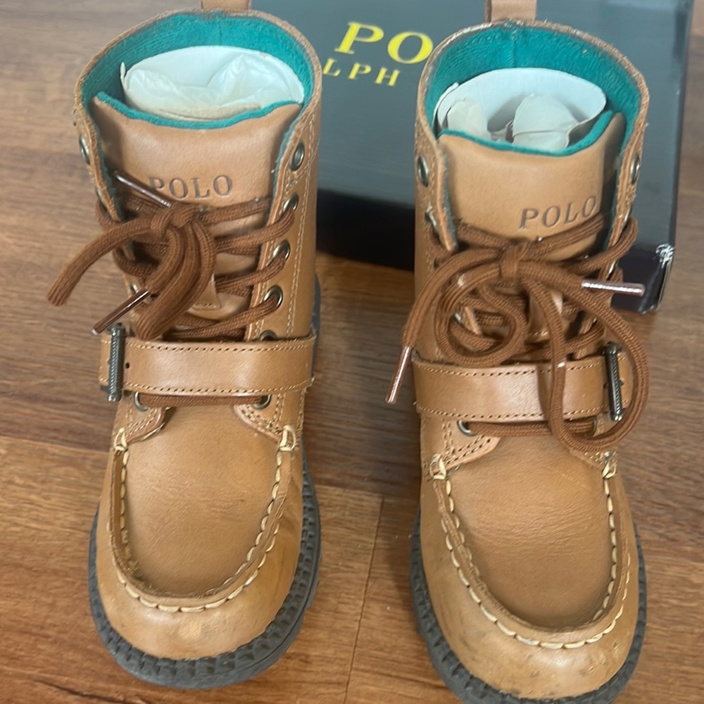 Polo Ralph Lauren tan ranger boots